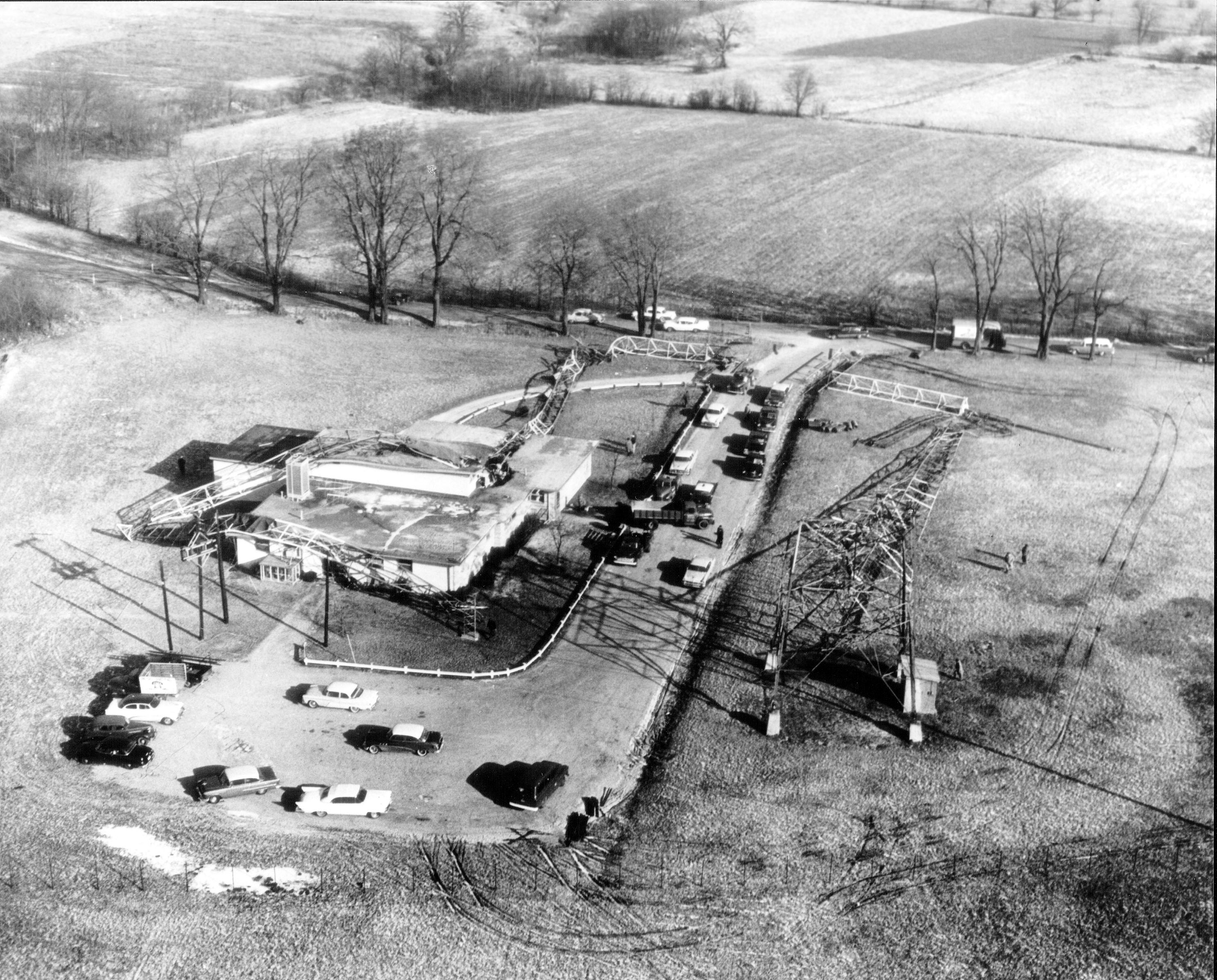 1959 Tower Collapse Aerial View